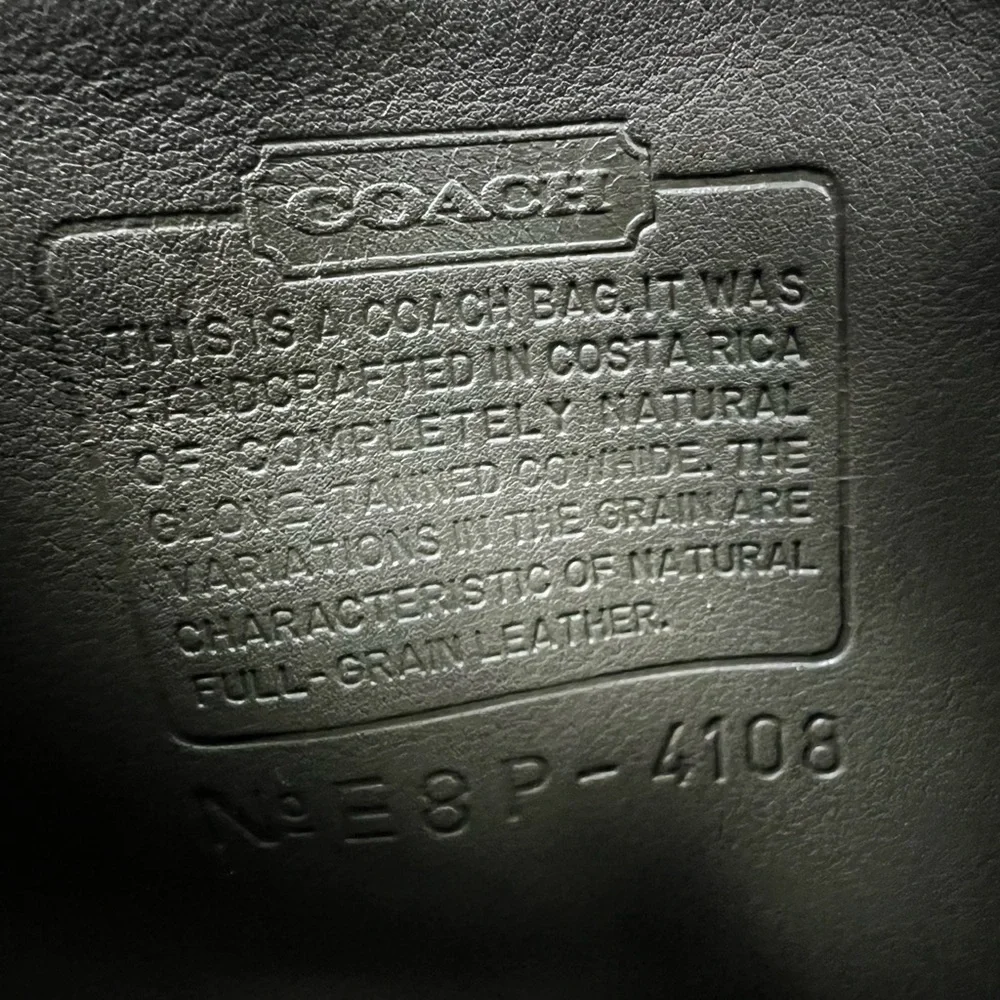 Vintage Coach Soho Small Flap Bag 4108 Loden Green Costa Rica 1998 Rare leather